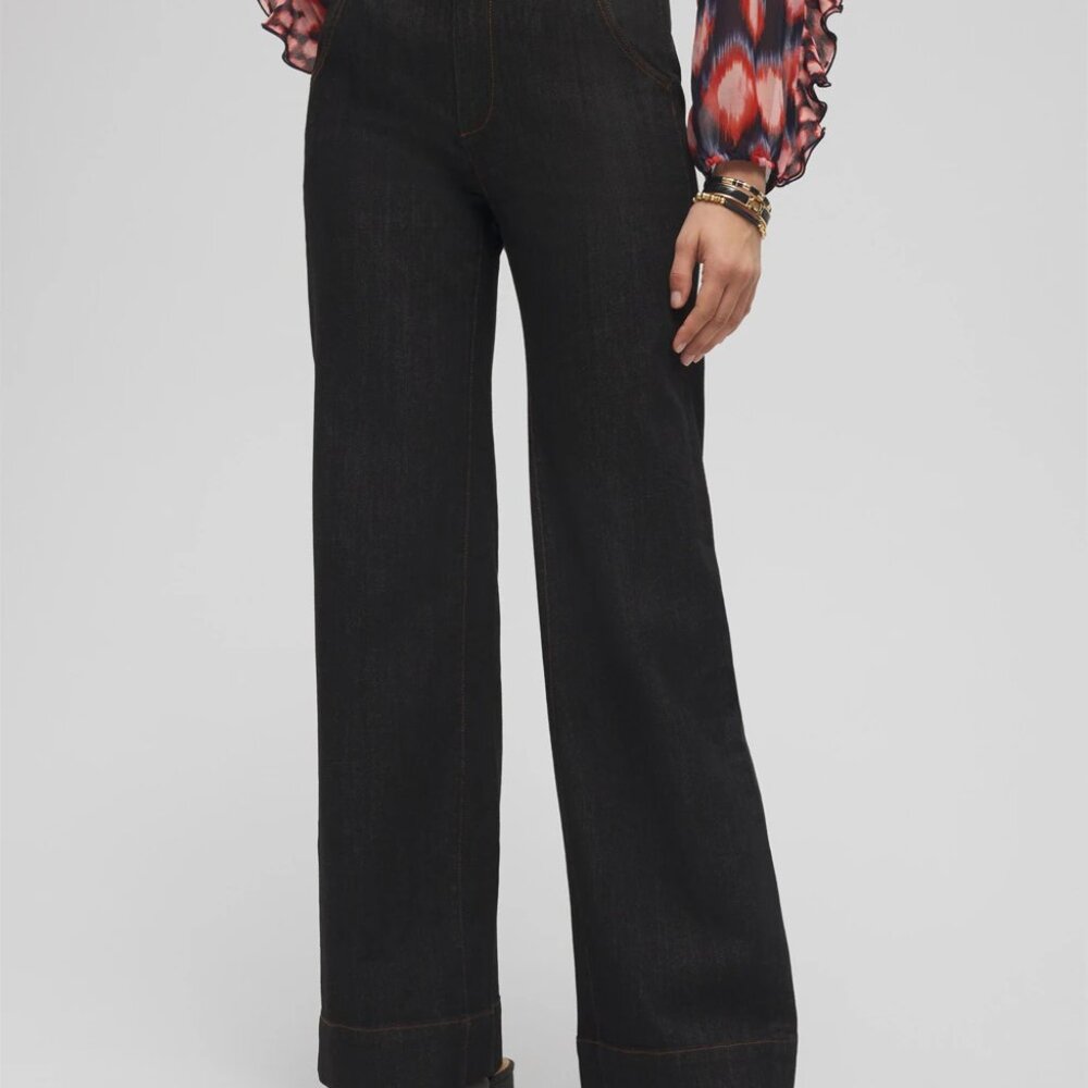 Chico's High Rise Wide Leg Jeans